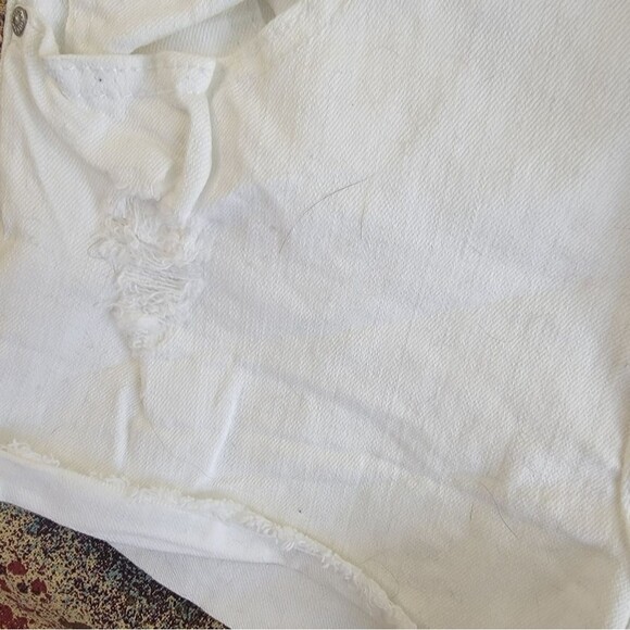 Women's Size 4 Refuge Short Shorts Stretch Denim Mid Rise Opticwhite NEW - Picture 3 of 11